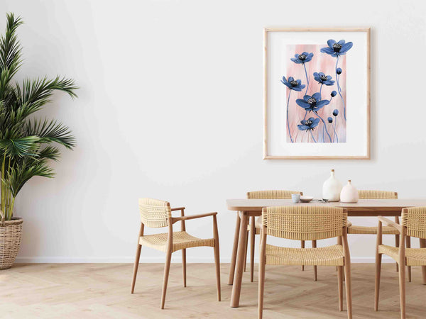Blue Cosmos Art Print