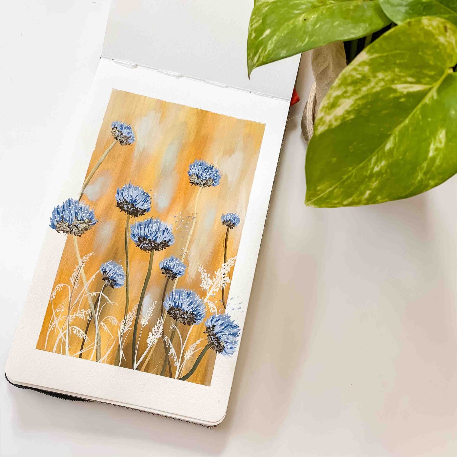 Abstract Wild Flowers - Original Painting