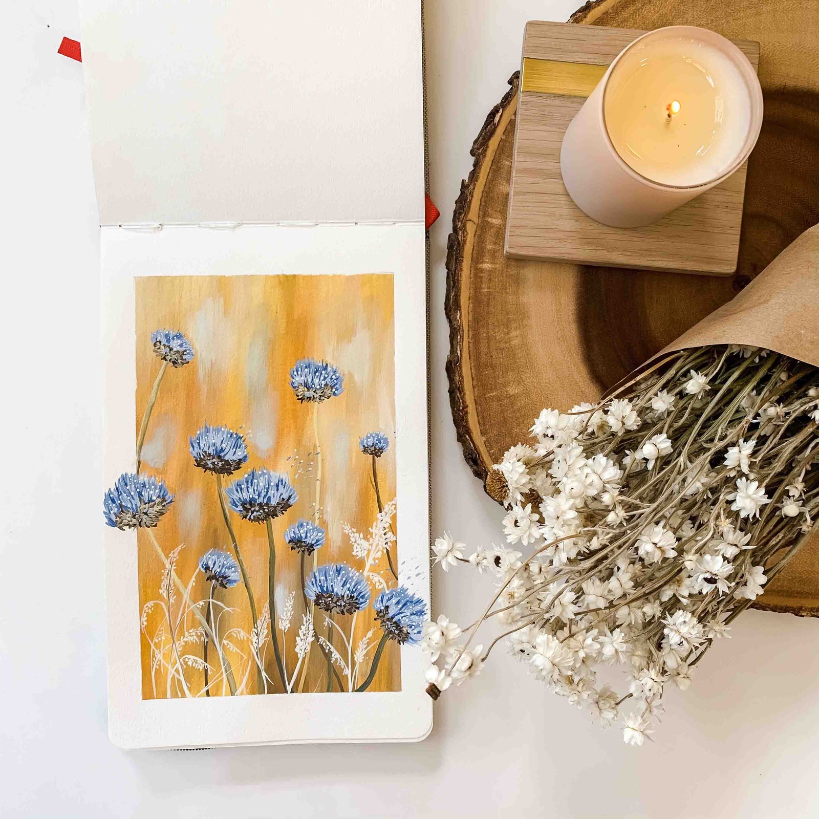 Abstract Wild Flowers - Original Painting