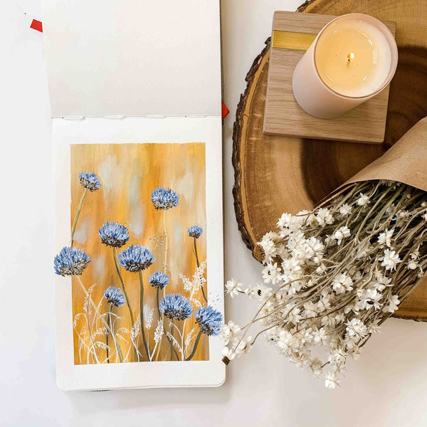 Abstract Wild Flowers - Original Painting