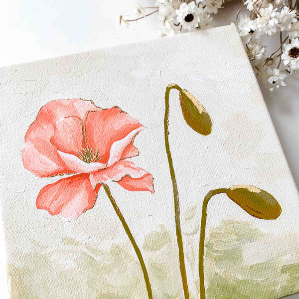 Poppy Original Canvas Painting