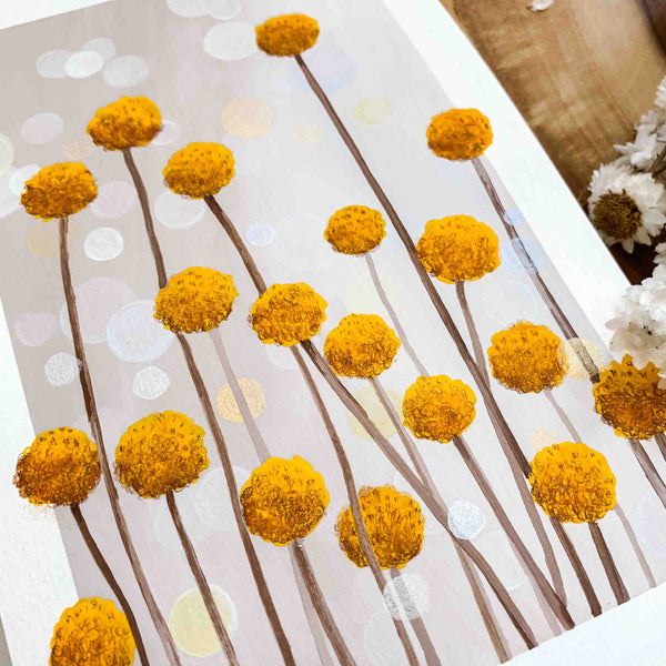 Billy Buttons - Original Painting