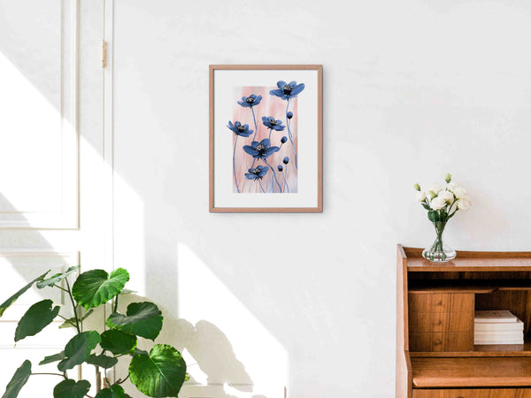 Blue Cosmos Art Print