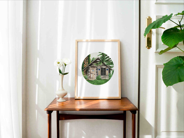 Cabin in the Woods Art Print