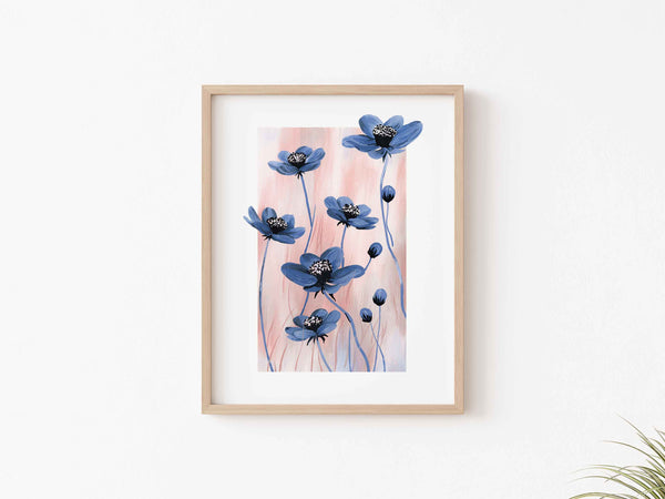 Blue Cosmos Art Print