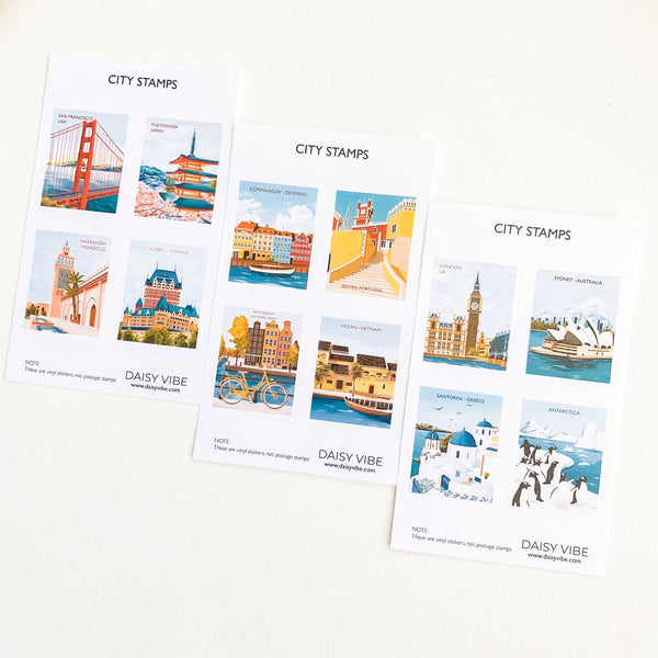 Travel-Vinyl Stamps