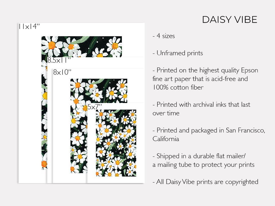 Daisy Meadow - Art Print