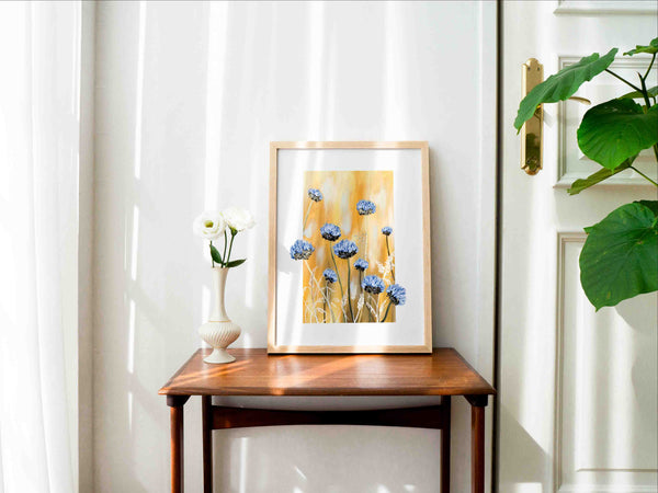 Abstract Wild Flowers Art Print