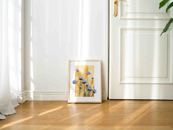 Abstract Wild Flowers Art Print