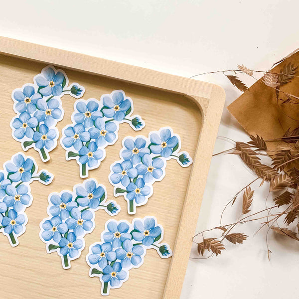 Forget Me Not Vinyl Sticker