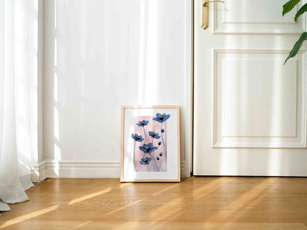 Blue Cosmos Art Print