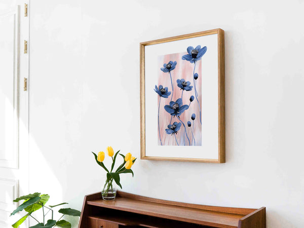 Blue Cosmos Art Print
