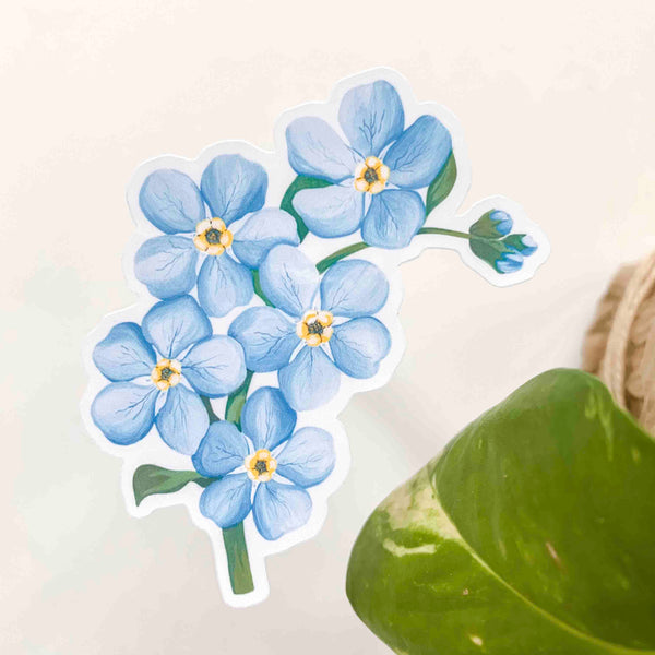 Forget Me Not Vinyl Sticker