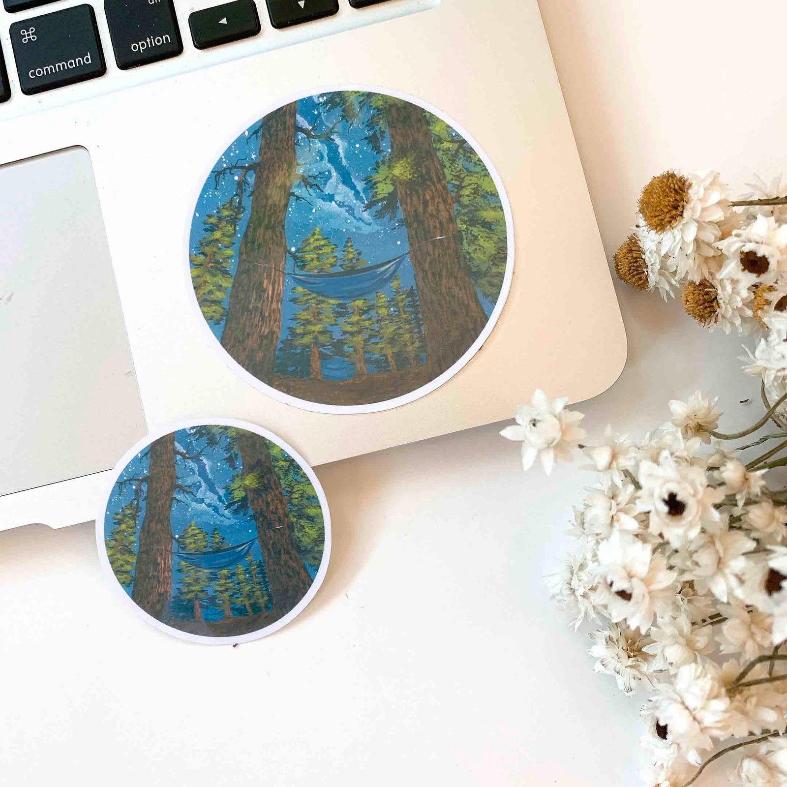 Hammock in the Woods Sticker