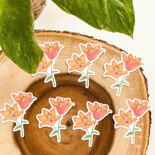 Tiger Lily Vinyl Sticker