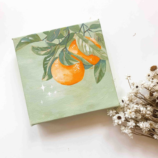 Oranges Original Canvas Painting