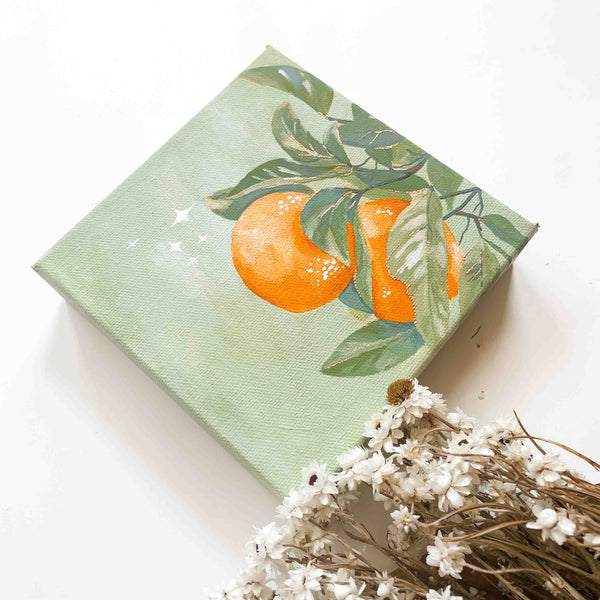 Oranges Original Canvas Painting