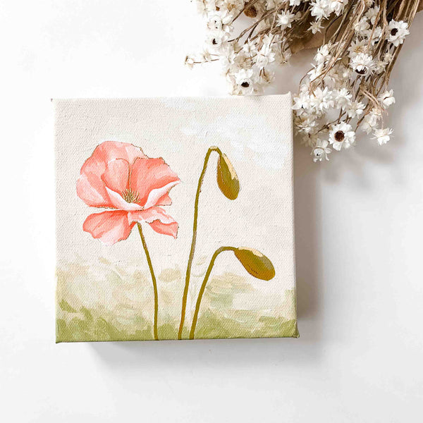 Poppy Original Canvas Painting