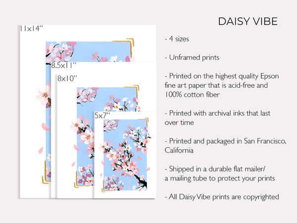 Cherry Blossoms in Spring - Art Print