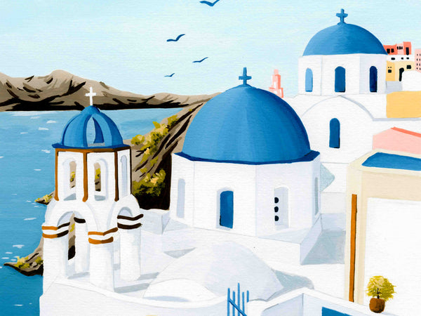 Santorini, Greece - Art Print