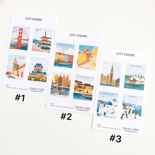 Travel-Vinyl Stamps