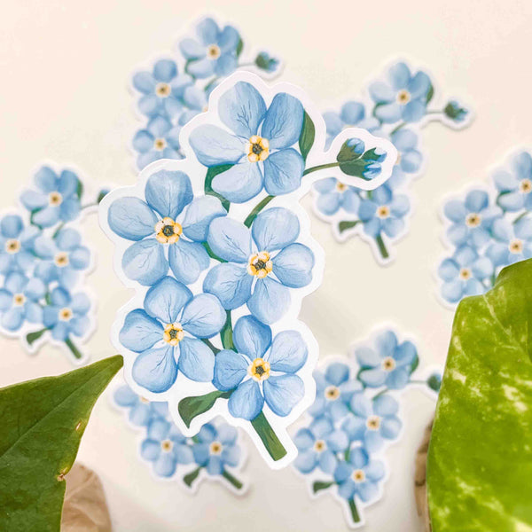 Forget Me Not Vinyl Sticker