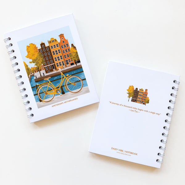 Amsterdam, Netherlands - Inspirational Notebook