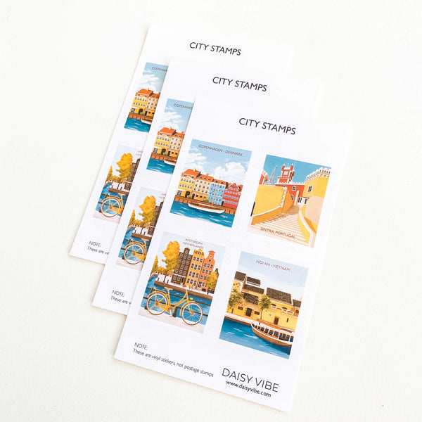 Travel-Vinyl Stamps