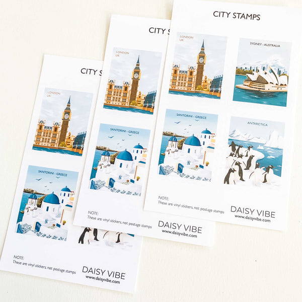 Travel-Vinyl Stamps