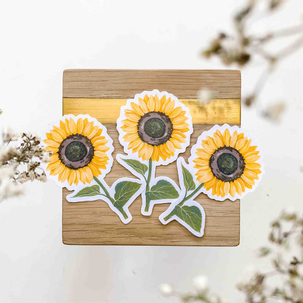 Sunflower Vinyl Sticker