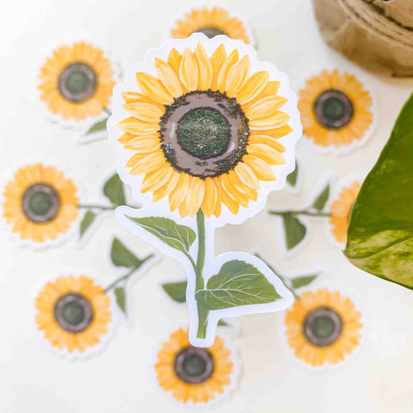 Sunflower Vinyl Sticker