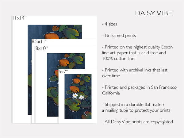 Water Lillies - Art Print