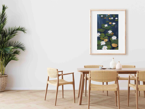 Shiny Water Lily Pads - Art Print
