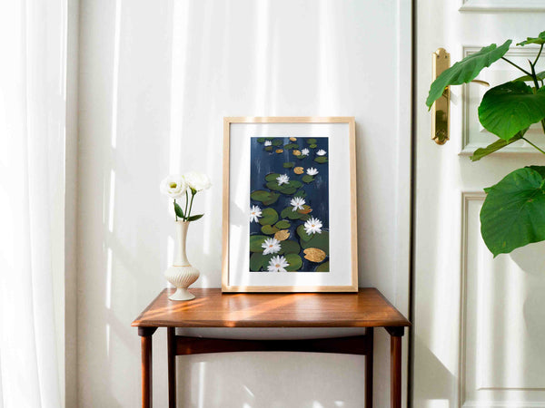 Shiny Water Lily Pads - Art Print