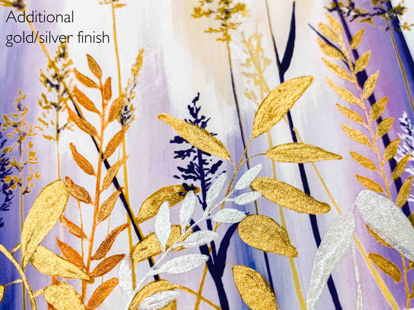 Golden Wild Flowers - Art Print