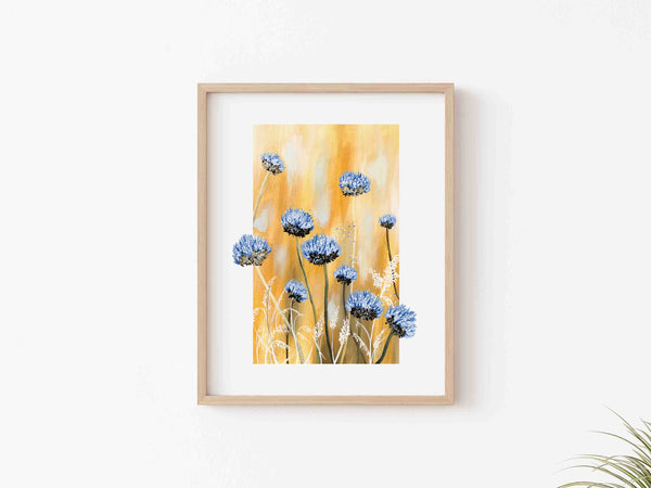 Abstract Wild Flowers Art Print