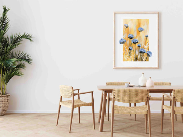 Abstract Wild Flowers Art Print