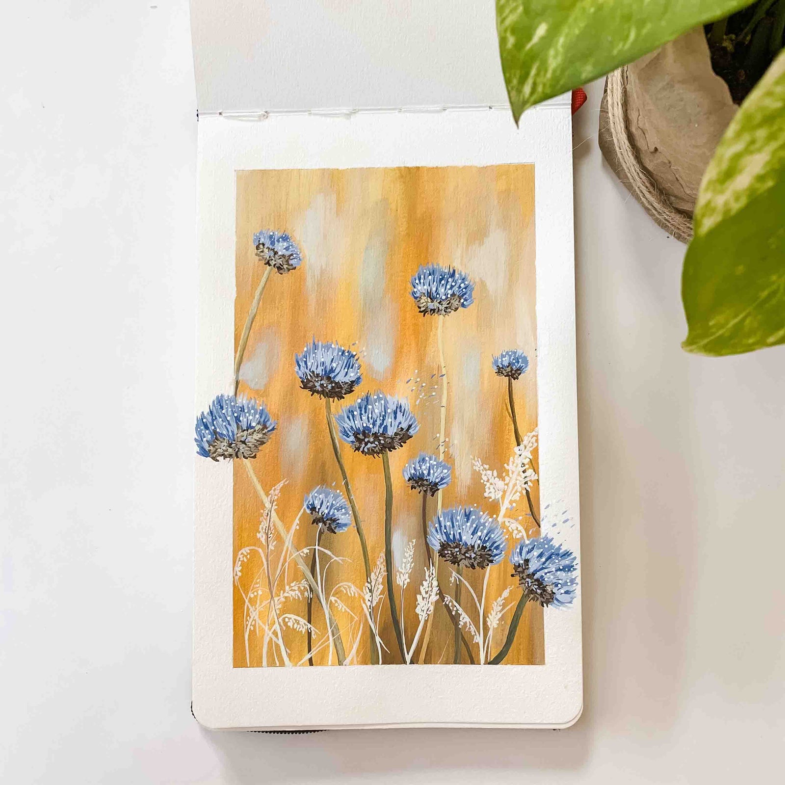 Abstract Wild Flowers - Original Painting