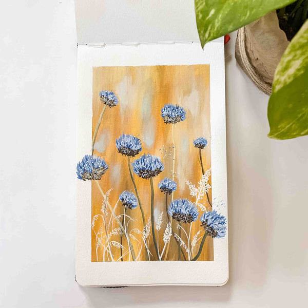 Abstract Wild Flowers - Original Painting
