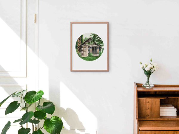 Cabin in the Woods Art Print
