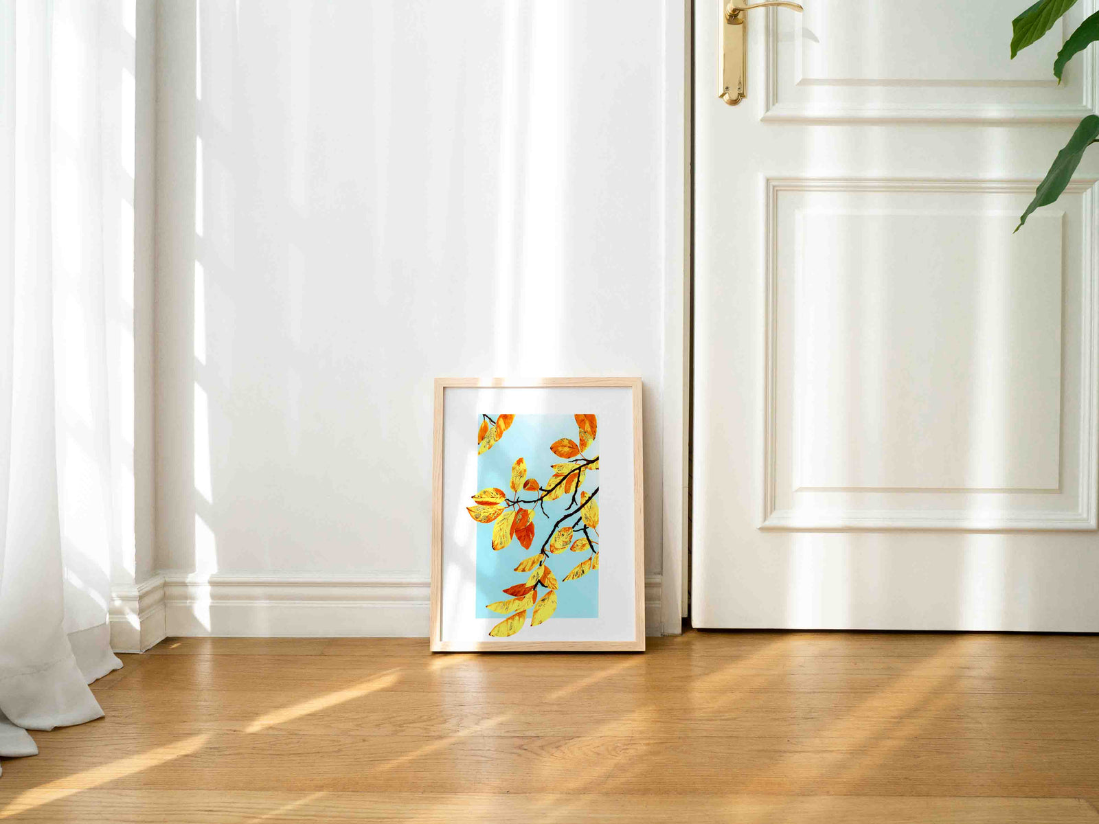 Golden Leaves - Art Print