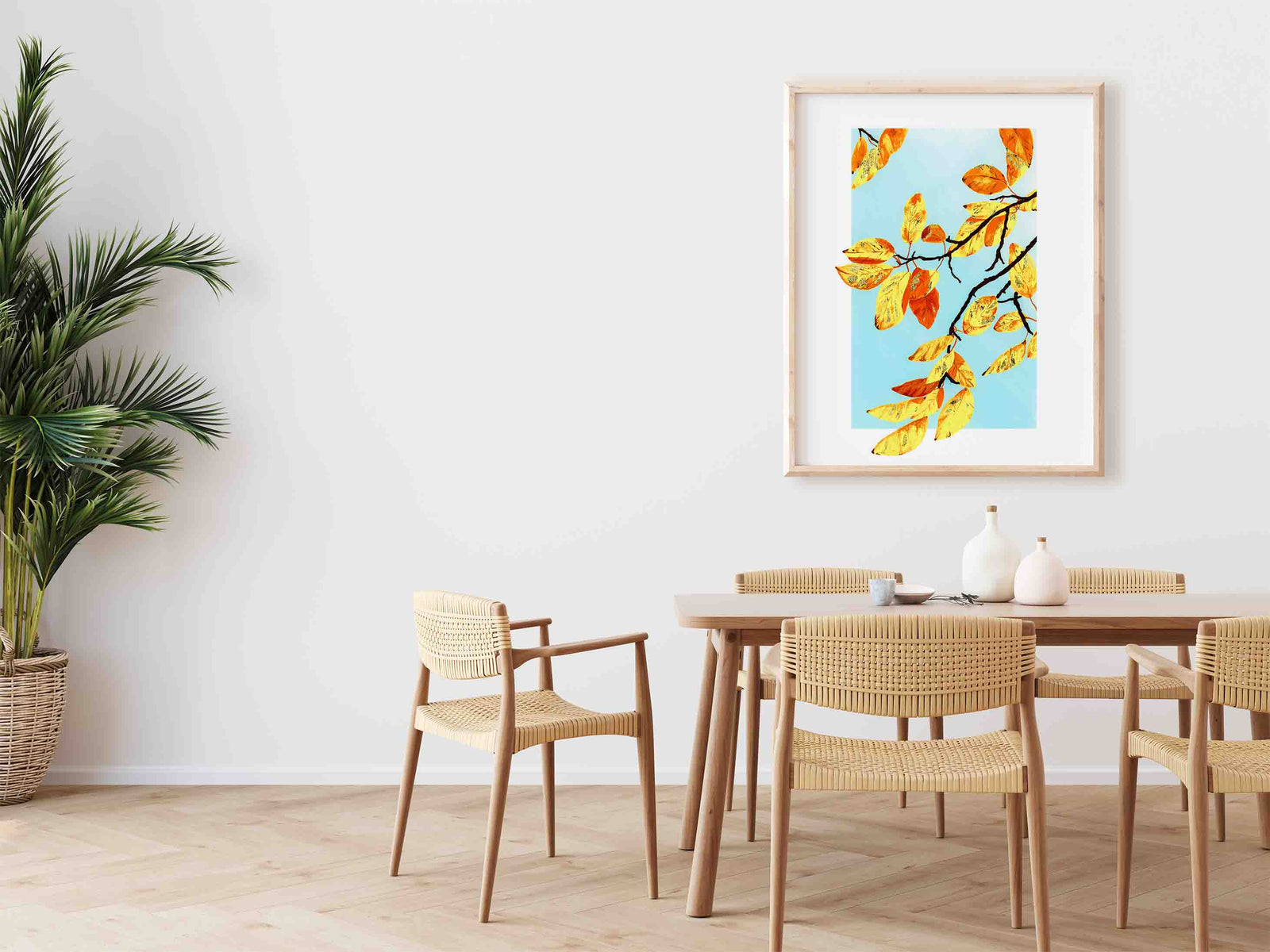 Golden Leaves - Art Print
