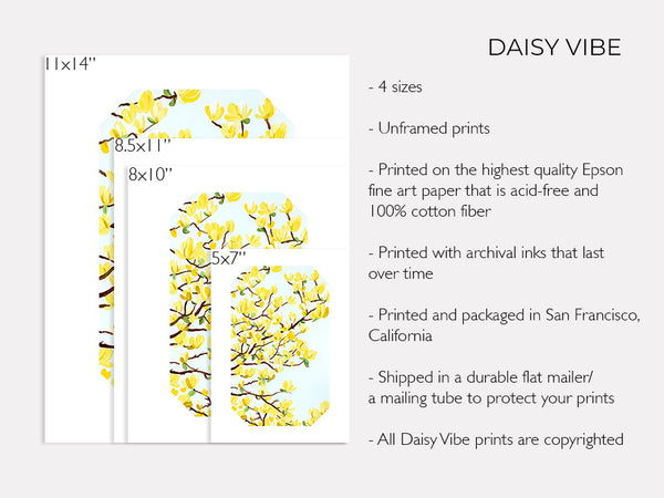 Yellow Birds - Art Print