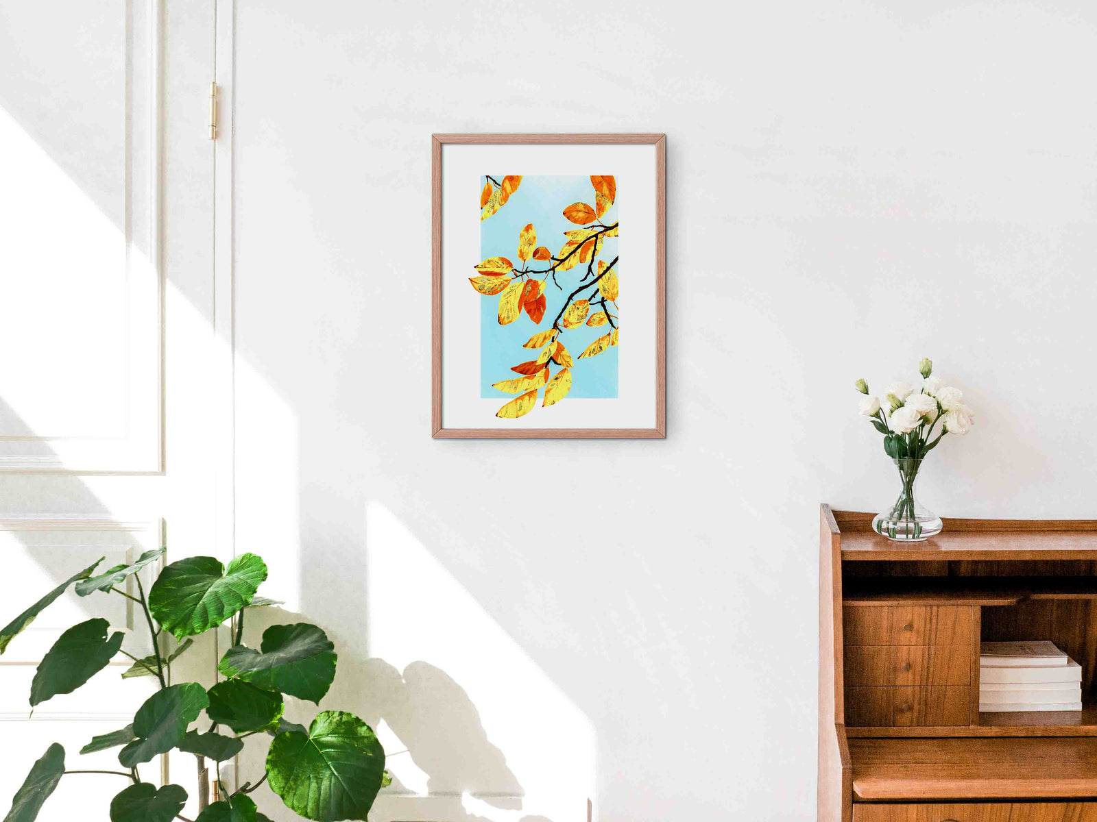 Golden Leaves - Art Print