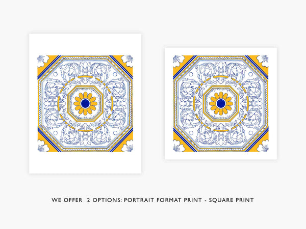 #2 Portuguese Tile Art Print