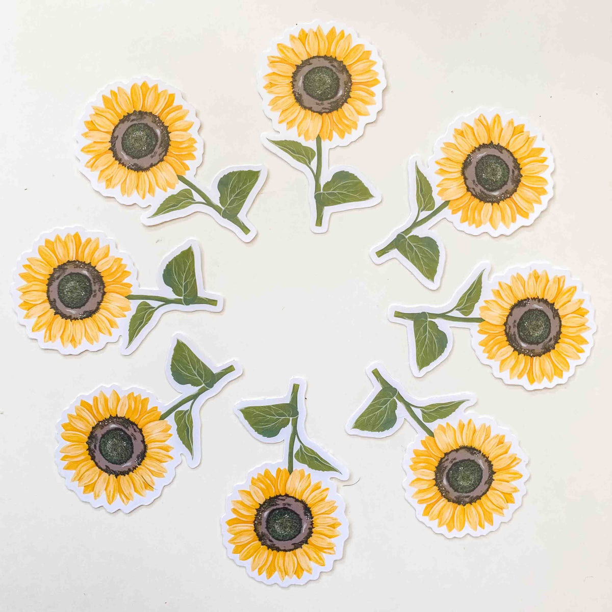 Sunflower Vinyl Sticker – Daisy Vibe - Main Image