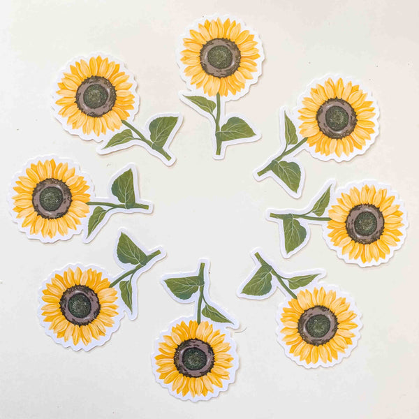 Sunflower Vinyl Sticker