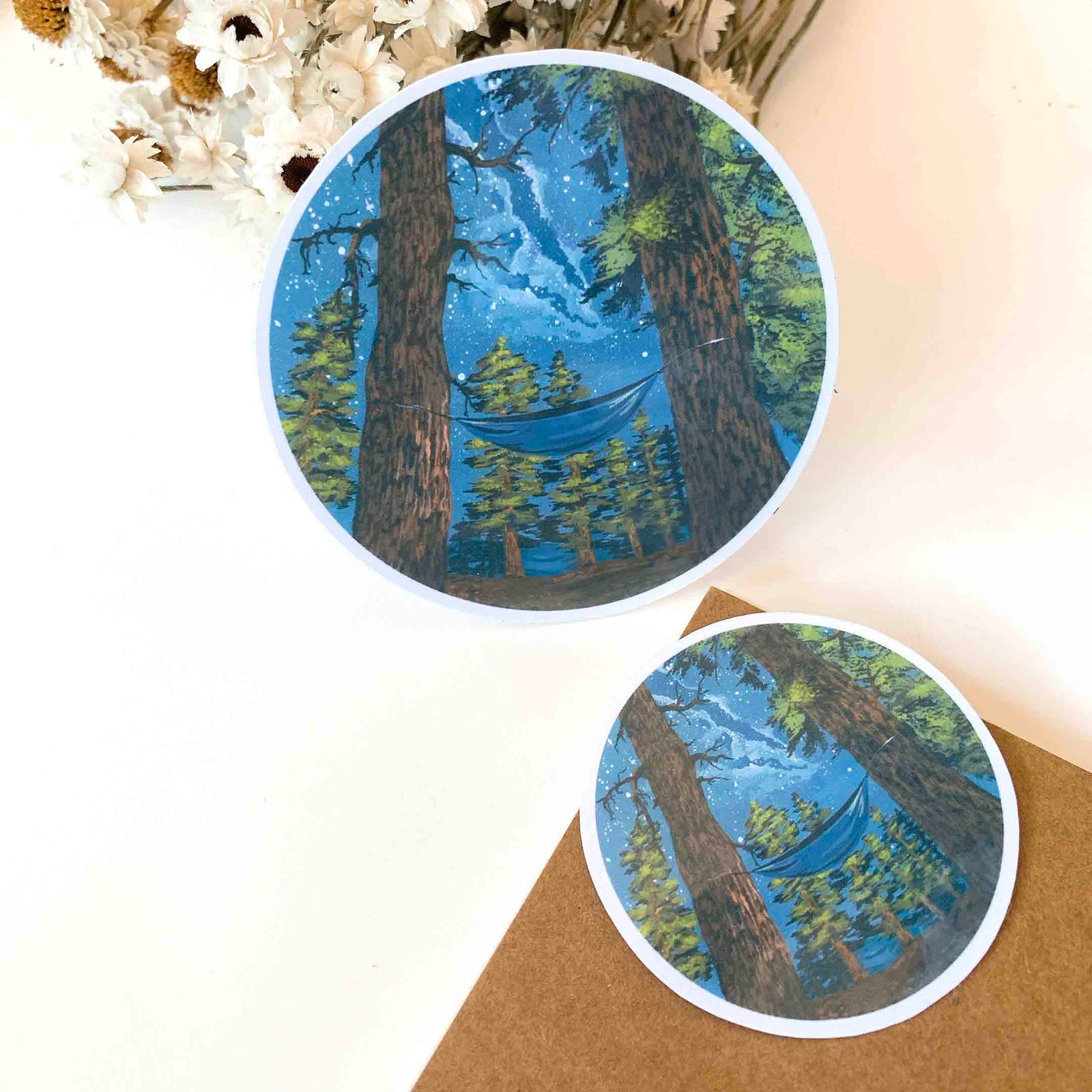 Hammock in the Woods Sticker