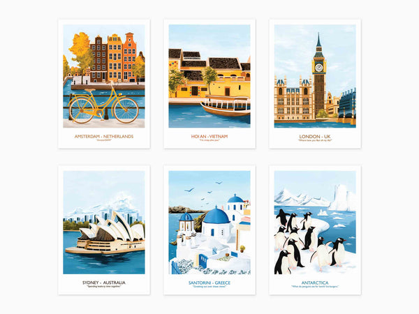 Travel Postcard Set