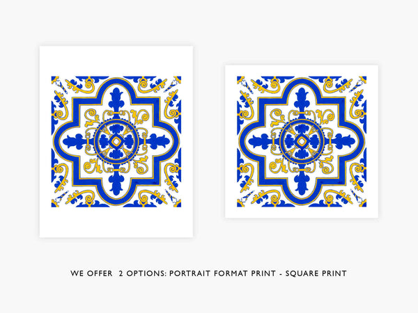 #4 Portuguese Tile Art Print